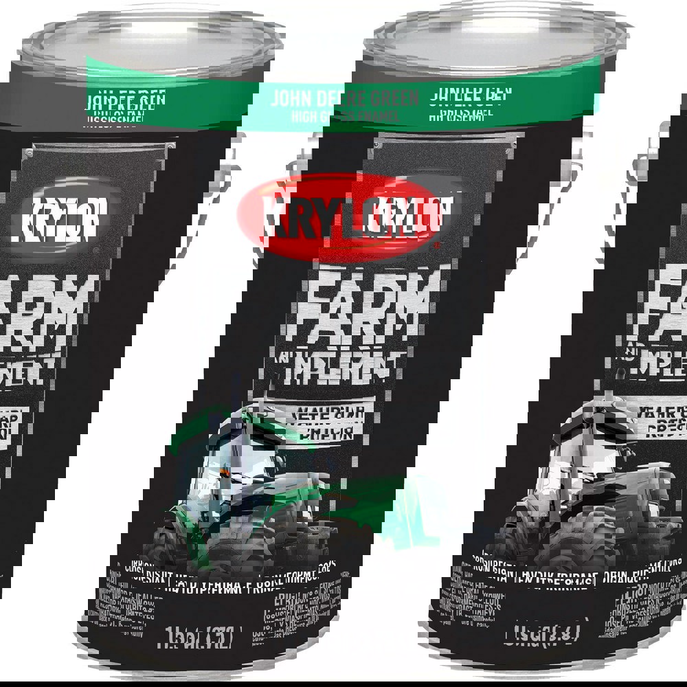 Paints; Product Type: Brush-On ; Color Family: Green ; Color: John Deere Green ; Finish: High-Gloss ; Applicable Material: Wood; Metal ; Indoor/Outdoor: Outdoor